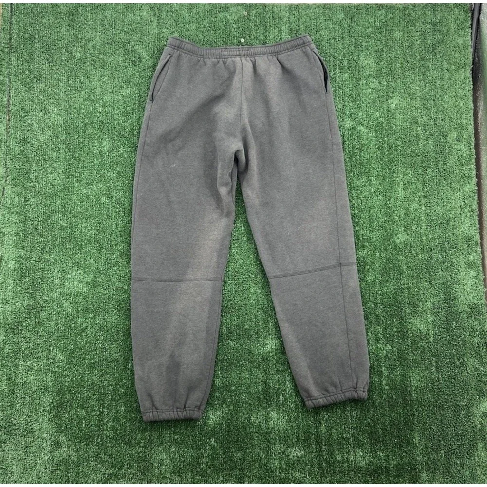 Vintage Nike Pants Mens M Gray Sweatpants Joggers Swoosh Logo Athletic Gym 90s - Picture 7 of 9